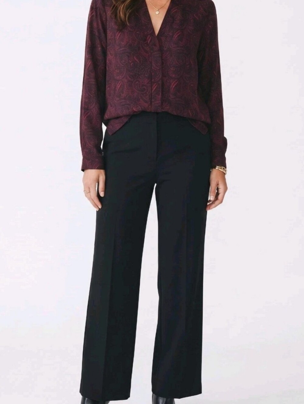 J. Jill Purple and Pink Patterned Blouse